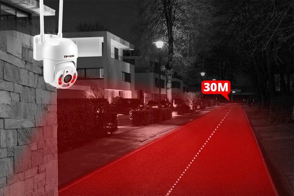 Hipro 4MP PTZ WIFI IP Camera - Outdoor 4x Digital Zoom 1080P CCTV Surveillance