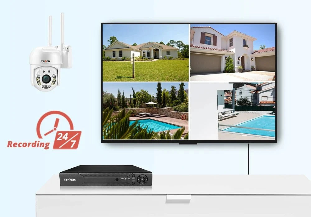 Hipro 4MP PTZ WIFI IP Camera - Outdoor 4x Digital Zoom 1080P CCTV Surveillance