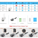 Hipro 4MP PTZ WIFI IP Camera - Outdoor 4x Digital Zoom 1080P CCTV Surveillance