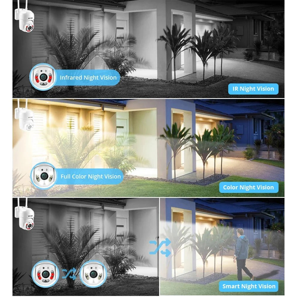 Hipro 4MP PTZ WIFI IP Camera - Outdoor 4x Digital Zoom 1080P CCTV Surveillance