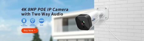 Hiseeu 5MP Audio IP Security Camera Outdoor PoE H265 IP66 Waterproof Cameras - Pro