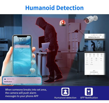 Hiseeu 5MP Audio IP Security Camera Outdoor PoE H265 IP66 Waterproof Cameras - Pro
