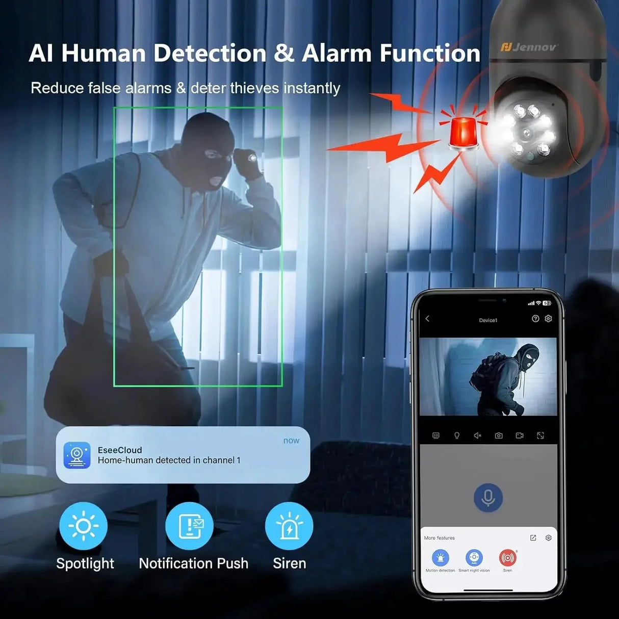 Home Light Bulb Camera for Safety