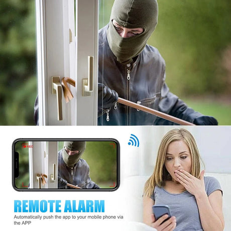 HomeGuard Mini WiFi Camera - 1080P Full HD Night Vision Remote Monitoring Pro AI