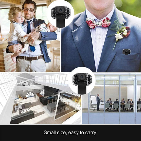 HomeGuard Mini WiFi Camera - 1080P Full HD Night Vision Remote Monitoring Pro AI
