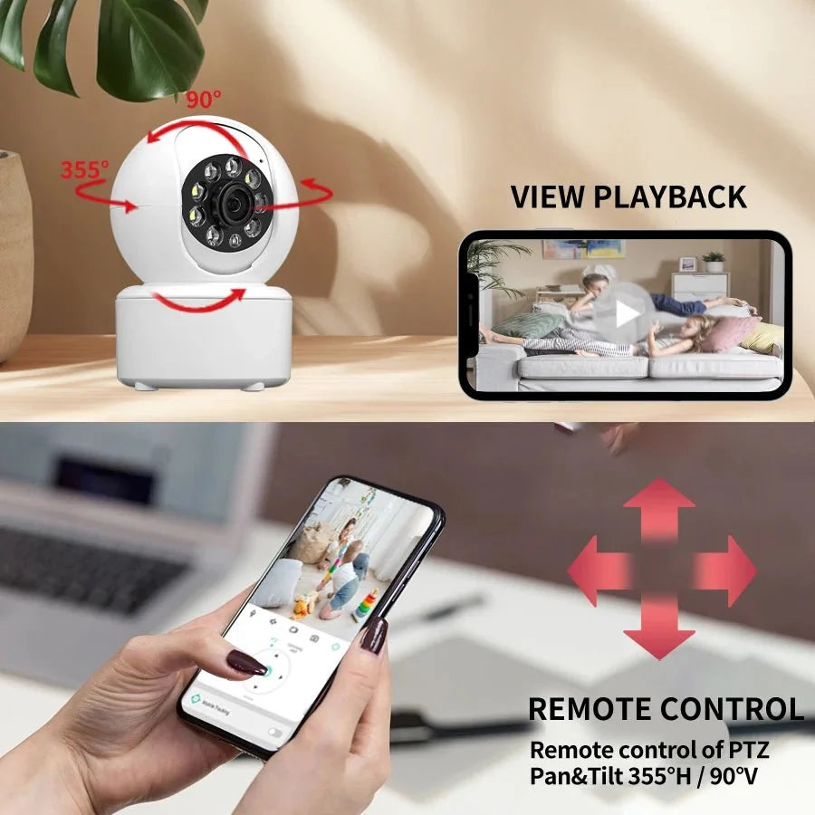 ICSEE 1080P WiFi Security Camera Auto Tracking Night Vision Ultra - Night Vision