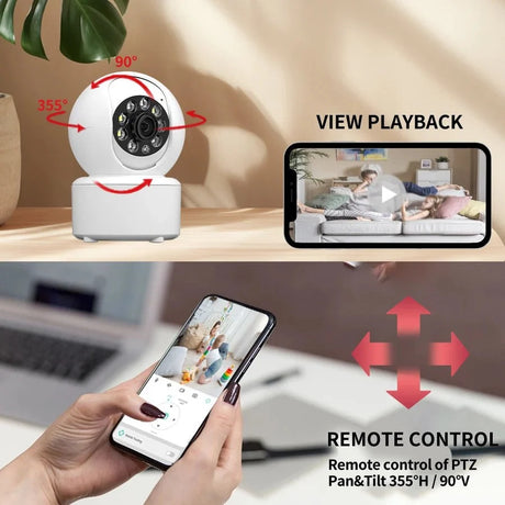 ICSEE 1080P WiFi Security Camera Auto Tracking Night Vision Ultra - Night Vision