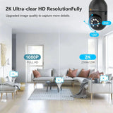 Jennov 2K WiFi Light Bulb Security Cameras Outdoor Indoor Bundle Safety First
