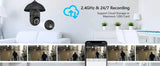 Jennov 2K WiFi Light Bulb Security Cameras Outdoor Indoor Bundle Safety First