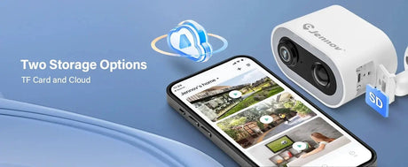 Jennov 5MP Battery Security Camera With Color Night Vision And 2 Way Audio