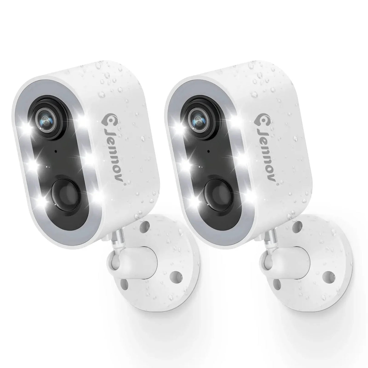 Jennov 5MP Battery Security Camera With Color Night Vision And 2 Way Audio