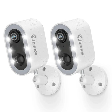 Jennov 5MP Battery Security Camera With Color Night Vision And 2 Way Audio