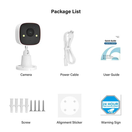 Jennov Night Vision 2K HD Wireless Security Camera Outdoor IP66 Waterproof