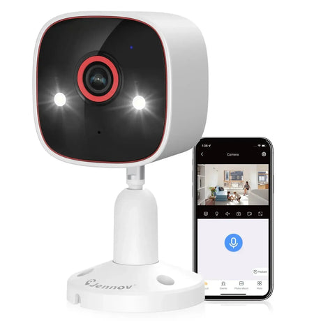 Jennov Night Vision 2K HD Wireless Security Camera Outdoor IP66 Waterproof
