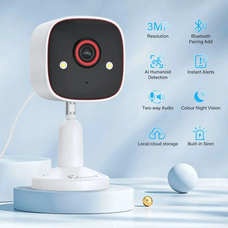 Jennov Night Vision 2K HD Wireless Security Camera Outdoor IP66 Waterproof