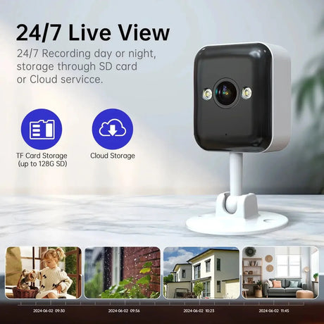 JOOAN 3MP Outdoor WiFi Camera Motion Alerts With Two Way Audio Night Vision