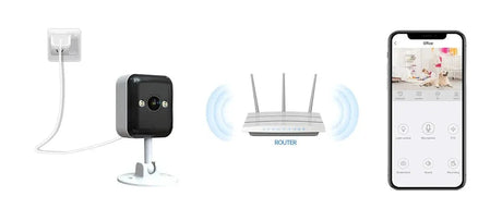 JOOAN 3MP Outdoor WiFi Camera Motion Alerts With Two Way Audio Night Vision