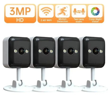 JOOAN 3MP Outdoor WiFi Camera Motion Alerts With Two Way Audio Night Vision
