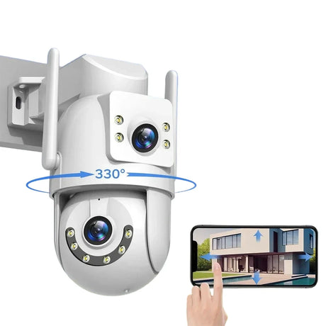 Jooan 4K 8MP Outdoor PTZ Camera - 5G WiFi Dual Lens AI Tracking For Clear Nights