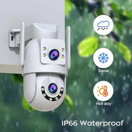 Jooan 4K 8MP Outdoor PTZ Camera - 5G WiFi Dual Lens AI Tracking For Clear Nights