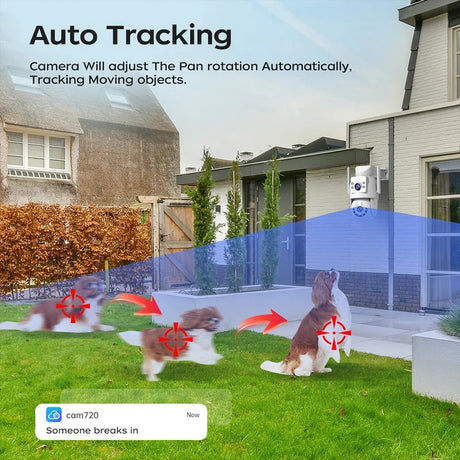 Jooan 4K 8MP Outdoor PTZ Camera - 5G WiFi Dual Lens AI Tracking For Clear Nights