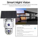 JOOAN 4K Solar Wireless Outdoor Dual Lens Camera - Self Powered Security Systems
