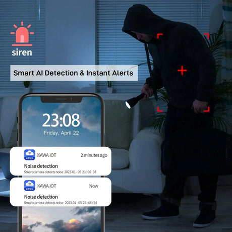 KAWA 2K Smart WiFi Security Camera for Home Babies and Pets
