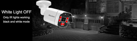 Keview 8MP 4K PoE Outdoor IP Camera - Dual Lens BulletCam Surveillance H265 IP66