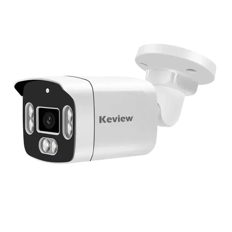Keview 8MP 4K PoE Outdoor IP Camera - Dual Lens BulletCam Surveillance H265 IP66