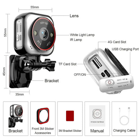 LS Vision Mini 4G Camera AI Human Detection Outdoor Home Security On Guard