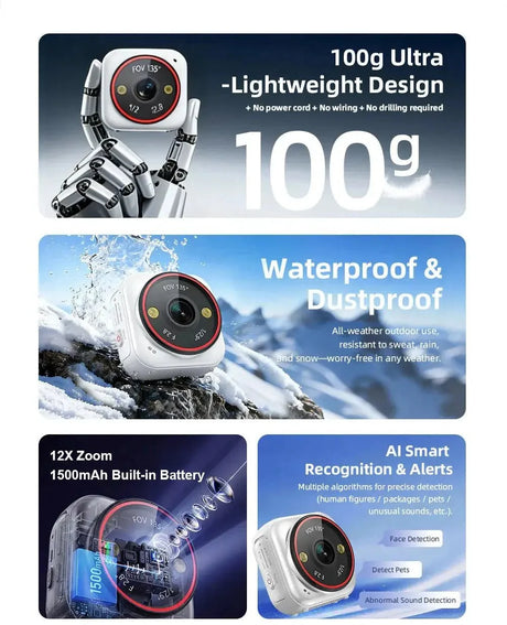 LS Vision Mini 4G Camera AI Human Detection Outdoor Home Security On Guard