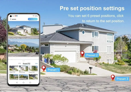 LumenGuard 8MP Dual Lens 4G Outdoor Camera PTZ Surveillance With AI Detection HD