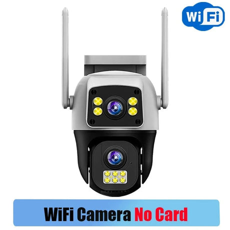 LumenGuard 8MP Dual Lens 4G Outdoor Camera PTZ Surveillance With AI Detection HD