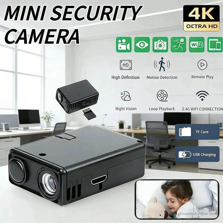 Mini 1080P WiFi Security Camera Indoor Night Vision Motion Detection Smart Home