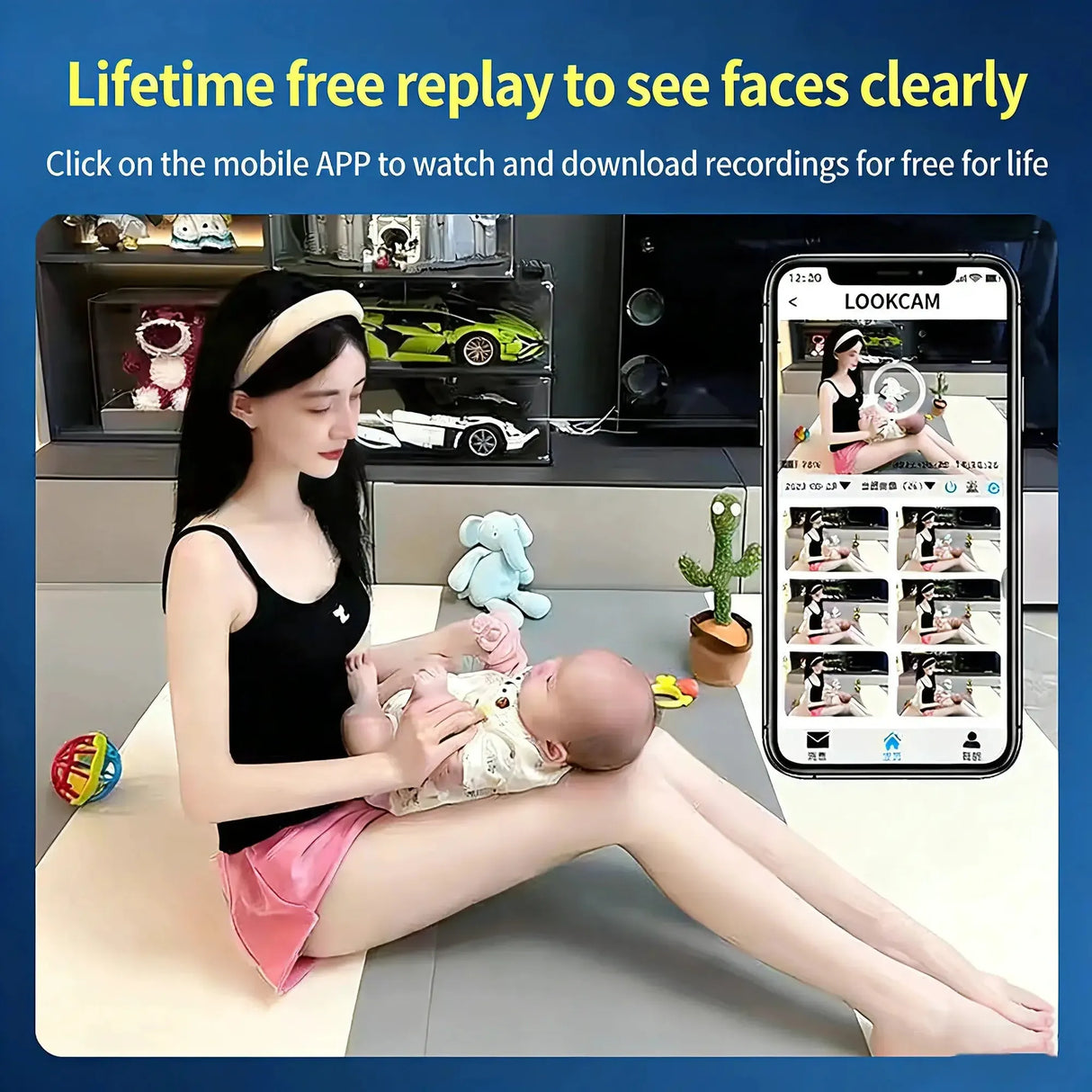 Mini Camera Full HD 1080P WiFi Home Monitor with Humidifier and Night Vision Pro