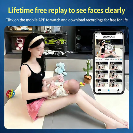 Mini Camera Full HD 1080P WiFi Home Monitor with Humidifier and Night Vision Pro