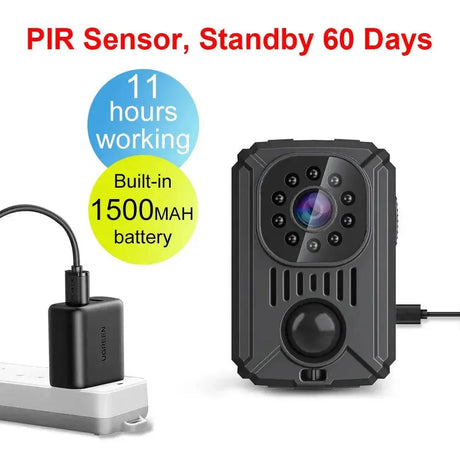 Mini PIR Body Camera Full HD Recorder With Motion Detection