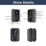 Mini PIR Body Camera Full HD Recorder With Motion Detection