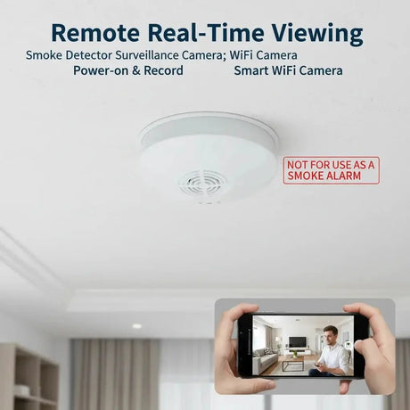 Mini Security Camera 1080P HD With WiFi Motion Detection Ceiling Mount Always On