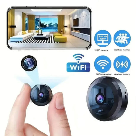Mini WiFi Camera 1080P HD Wireless Security Camera Night Vision Home Monitoring