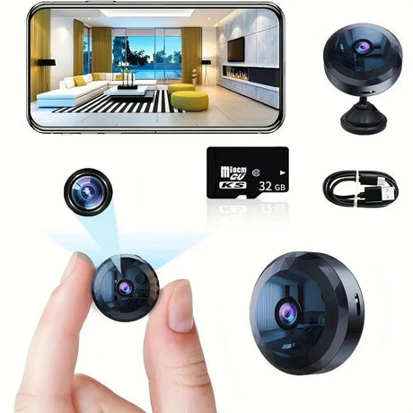 Mini WiFi Camera 1080P HD Wireless Security Camera Night Vision Home Monitoring