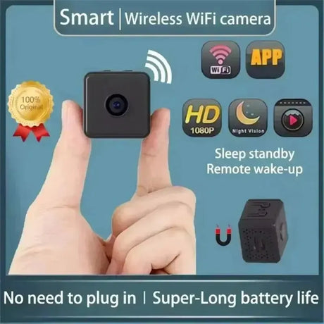 Mini WiFi Camera 4K Full HD Night Vision Hidden Cam With Motion Detection