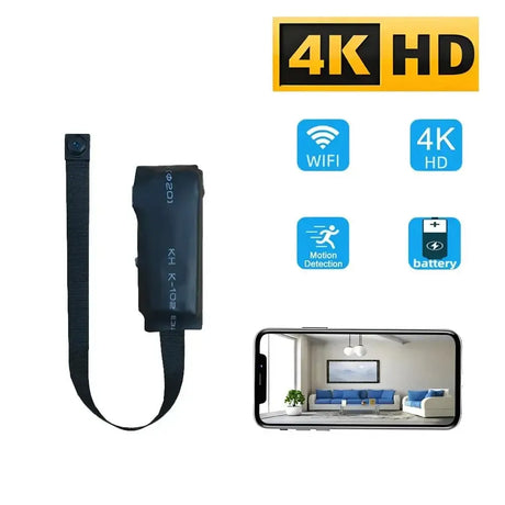 Newly Improved 4K Mini WiFi Camera With Remote Viewing And Motion Detection