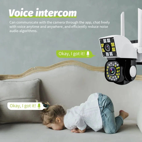 Neye Dual Lens Wireless Outdoor Camera - 1080P HD Security Surveillance Pro Line