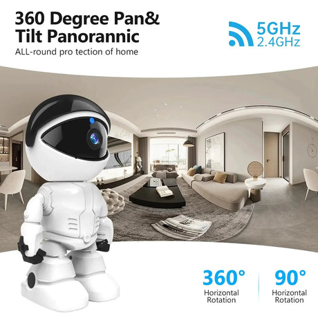 Noahtec Smart Robot Camera WiFi 1080P Night Vision Two Way Audio Auto Tracking