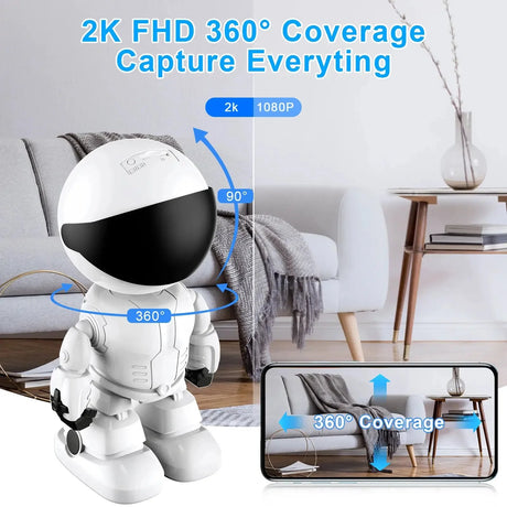 Noahtec Smart Robot Camera WiFi 1080P Night Vision Two Way Audio Auto Tracking