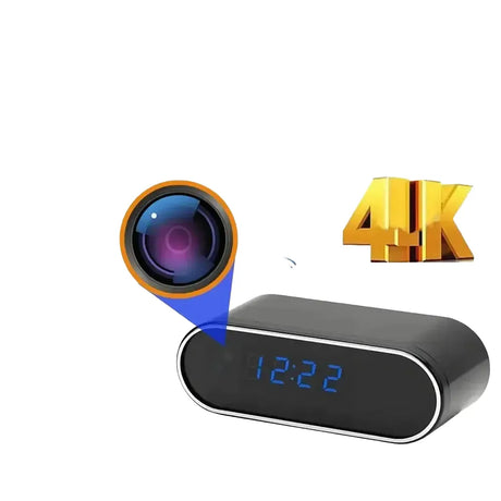OPUYYM 4K Wireless Clock Camera Night Vision Motion Detection WiFi Always Safe