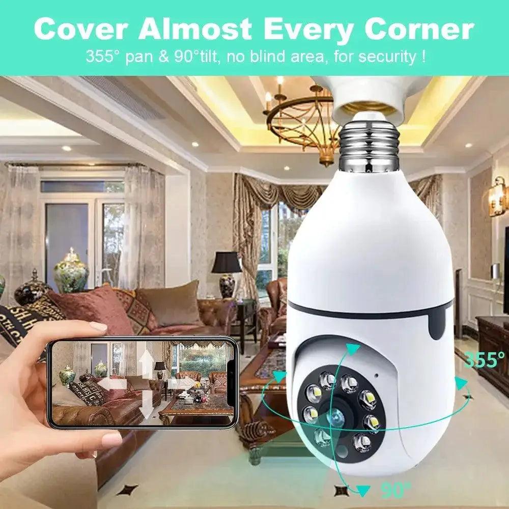 5G Smart Bulb Camera For Home Security With Detection
