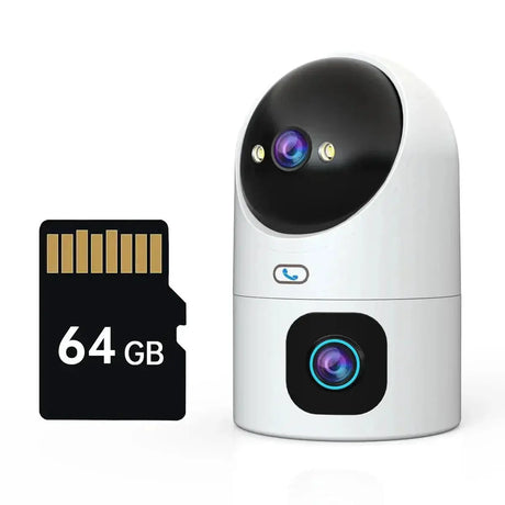 4K Dual Lens Security Camera Night Vision Tracking System