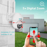 4K Smart WiFi PTZ Security Camera With Night Vision